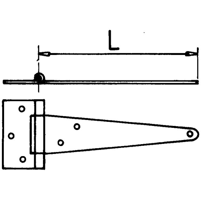 Penture Anglaise Legere LG100 Zingue référence fournisseur 1842115